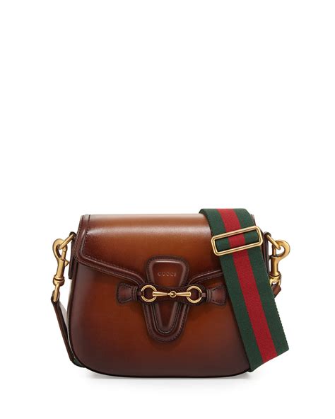 gucci brown leather crossbody